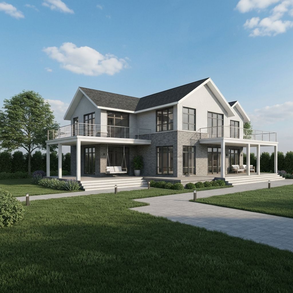 Architecture Planning + 3D Elevation Design 1